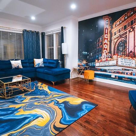 The Blue Golden Luxury Modern 3- Bedroom Apartment In Chicago Exteriér fotografie