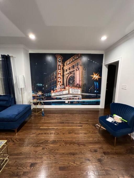 The Blue Golden Luxury Modern 3- Bedroom Apartment In Chicago Exteriér fotografie