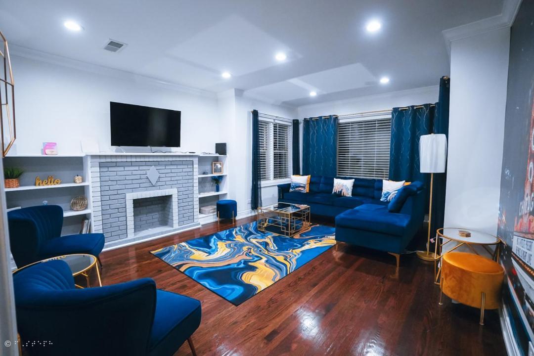 The Blue Golden Luxury Modern 3- Bedroom Apartment In Chicago Exteriér fotografie